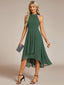 "Zoey" Halter High-Low Cocktail Dress
