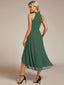 "Zoey" Halter High-Low Cocktail Dress