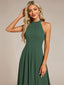 "Zoey" Halter High-Low Cocktail Dress