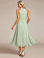 "Zoey" Halter High-Low Cocktail Dress