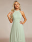 "Zoey" Halter High-Low Cocktail Dress