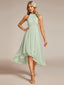 "Zoey" Halter High-Low Cocktail Dress
