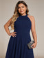 "Zoey" Halter High-Low Cocktail Dress