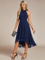 "Zoey" Halter High-Low Cocktail Dress