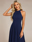 "Zoey" Halter High-Low Cocktail Dress