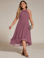 "Zoey" Halter High-Low Cocktail Dress