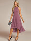 "Zoey" Halter High-Low Cocktail Dress