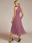 "Zoey" Halter High-Low Cocktail Dress