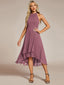 "Zoey" Halter High-Low Cocktail Dress