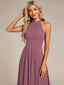 "Zoey" Halter High-Low Cocktail Dress