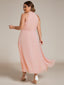 "Zoey" Halter High-Low Cocktail Dress
