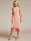 "Zoey" Halter High-Low Cocktail Dress
