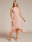 "Zoey" Halter High-Low Cocktail Dress