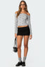 Luna | Off-Duty Micro Mini Skirt