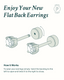 “Nova” Flat Back Stud Earrings