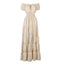 "Beatrice" Off-Shoulder Tiered Maxi Dress