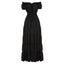 "Beatrice" Off-Shoulder Tiered Maxi Dress