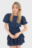 Embroidered  |  Puff Sleeve Dress