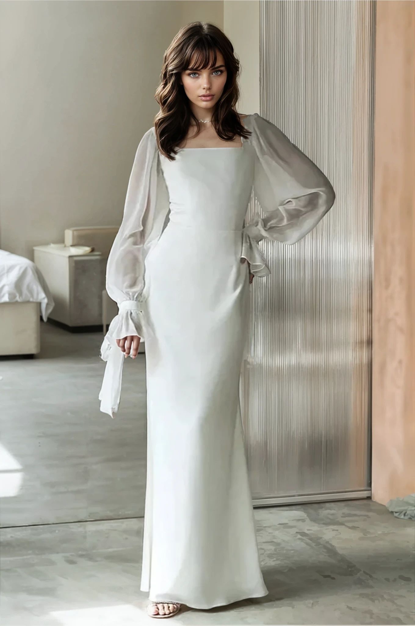 SOLDE MIDI DRESS – WHITE