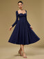 "Tessa" Long Sleeve Midi Dress
