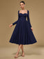 "Tessa" Long Sleeve Midi Dress
