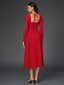 "Tessa" Long Sleeve Midi Dress