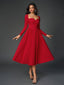 "Tessa" Long Sleeve Midi Dress
