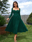 "Tessa" Long Sleeve Midi Dress