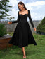 "Tessa" Long Sleeve Midi Dress