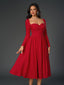 "Tessa" Long Sleeve Midi Dress