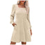 Zovira | Ribbed Knit Long Sleeve Sweater Dress