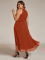 "Zoey" Halter High-Low Cocktail Dress