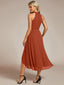 "Zoey" Halter High-Low Cocktail Dress