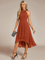 "Zoey" Halter High-Low Cocktail Dress