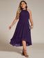 "Zoey" Halter High-Low Cocktail Dress