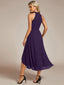 "Zoey" Halter High-Low Cocktail Dress