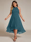 "Zoey" Halter High-Low Cocktail Dress