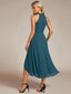 "Zoey" Halter High-Low Cocktail Dress