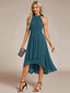 "Zoey" Halter High-Low Cocktail Dress