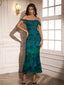 "Remi" Off-Shoulder Floral Gown