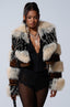PORTIA CROPPED FAUX FUR JACKET
