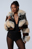 PORTIA CROPPED FAUX FUR JACKET