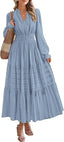 Nivoura | Long Sleeve Maxi Dress with Pockets