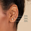 “Nova” Flat Back Stud Earrings