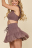 Sophia | Pirouette Skort with Built-In Shorts in Peppercorn