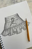Sophia | Pirouette Skort with Built-In Shorts in Peppercorn
