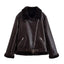"Elena" Faux Shearling Bomber Jacket
