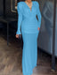 "Elise" Draped Maxi Gown