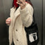 "Sophie" Teddy-Textured Overcoat