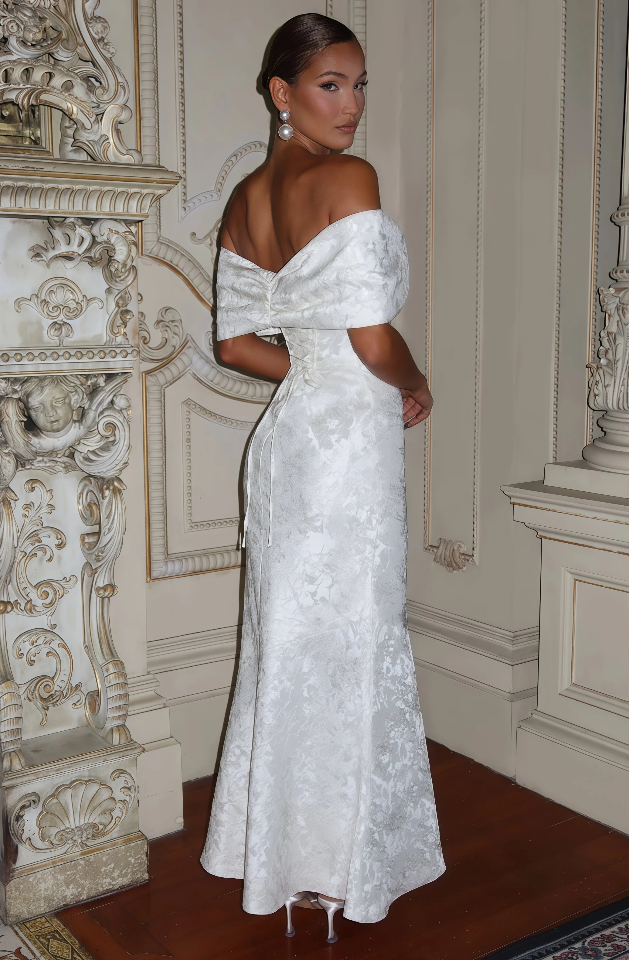 Celestia Off-Shoulder Mermaid Dress